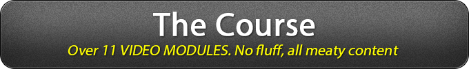 The Course-Over 11 VIDEO MODULES. No fluff, all meaty content